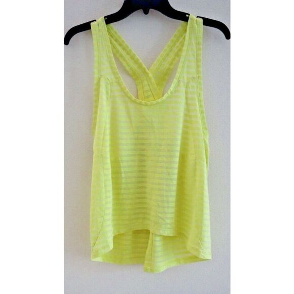 Zyia Active Women’s Sz Medium Yellow Lemon Nimbus Split Back Tank Top - Picture 1 of 6